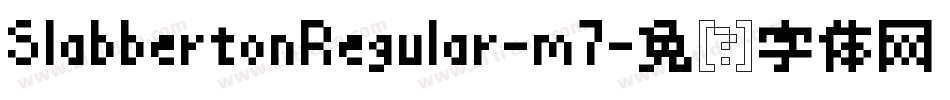 SlabbertonRegular-m7字体转换