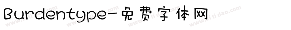 Burdentype字体转换