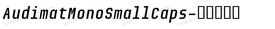 AudimatMonoSmallCaps字体转换