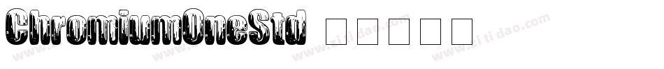 ChromiumOneStd字体转换