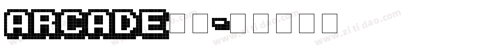 arcade字库字体转换