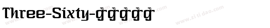 Three-Sixty字体转换