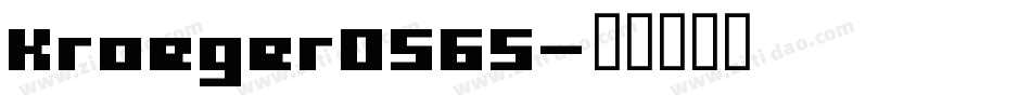 Kroeger0565字体转换