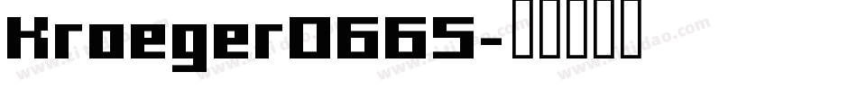 Kroeger0665字体转换