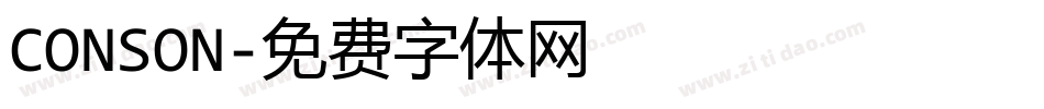 CONSON字体转换