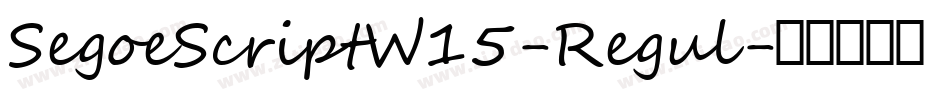 SegoeScriptW15-Regul字体转换