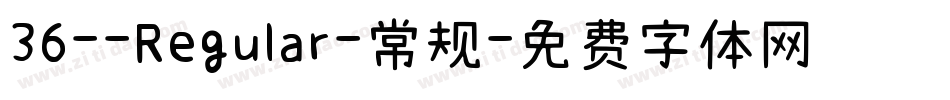 36--Regular-常规字体转换