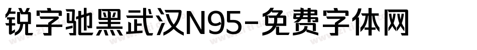 锐字驰黑武汉N95字体转换