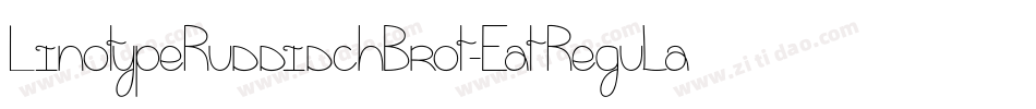 LinotypeRussischBrot-EatRegular字体转换