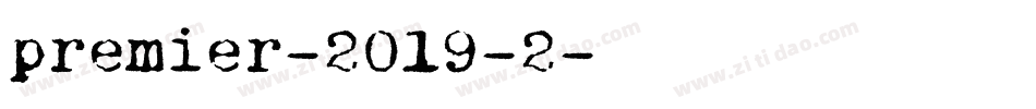 premier-2019-2字体转换