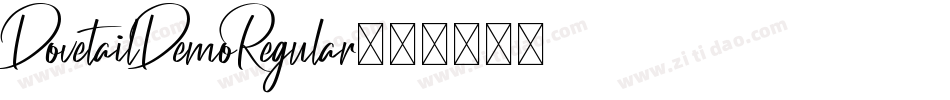 DovetailDemoRegular字体转换