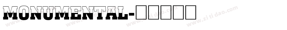 Monumental字体转换