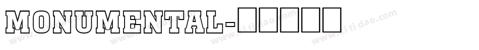 Monumental字体转换