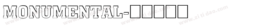 Monumental字体转换