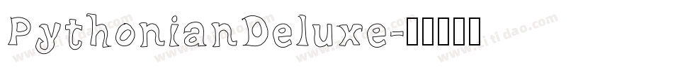 PythonianDeluxe字体转换