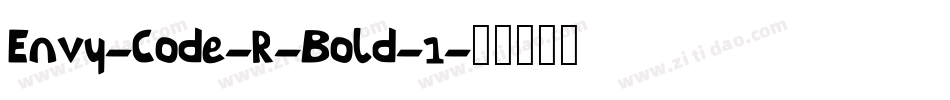 Envy-Code-R-Bold-1字体转换