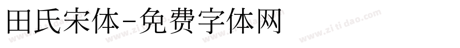 田氏宋体字体转换