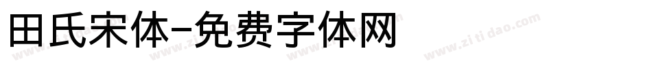 田氏宋体字体转换