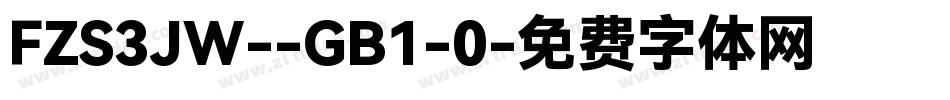 FZS3JW--GB1-0字体转换