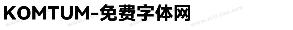 KOMTUM字体转换