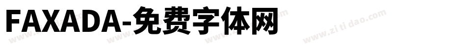 FAXADA字体转换