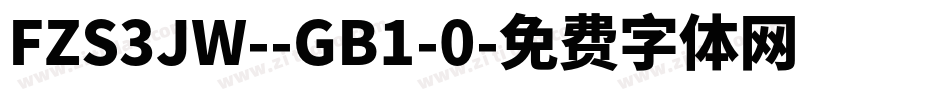 FZS3JW--GB1-0字体转换