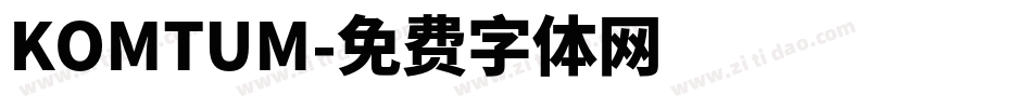 KOMTUM字体转换