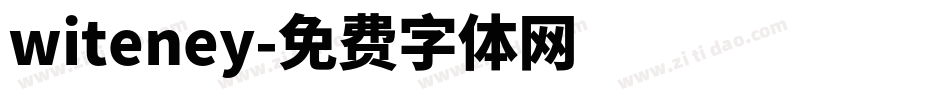 witeney字体转换