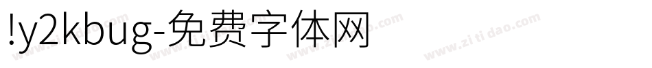 !y2kbug字体转换