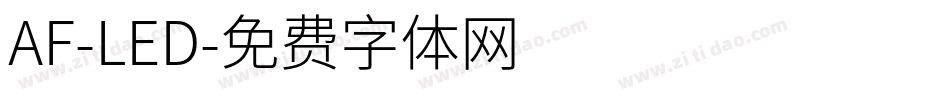 AF-LED字体转换