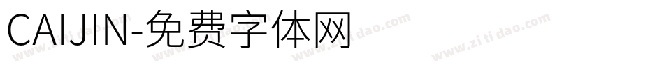 CAIJIN字体转换