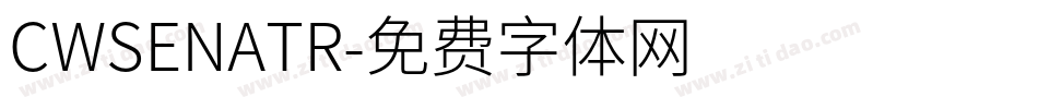 CWSENATR字体转换