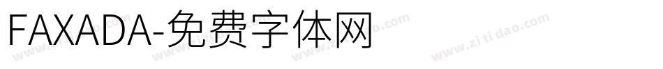 FAXADA字体转换