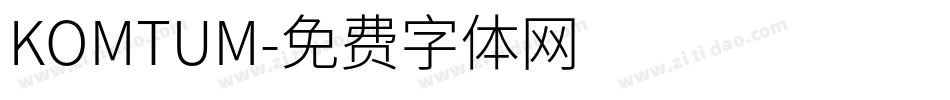 KOMTUM字体转换