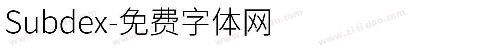 Subdex字体转换