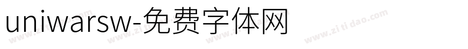 uniwarsw字体转换