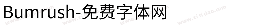 Bumrush字体转换