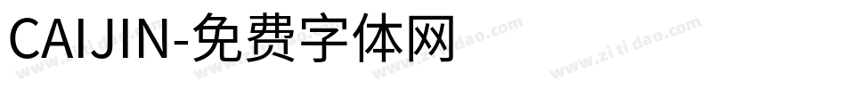 CAIJIN字体转换