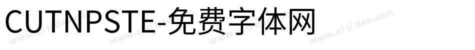 CUTNPSTE字体转换