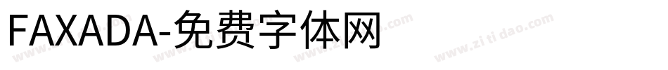 FAXADA字体转换