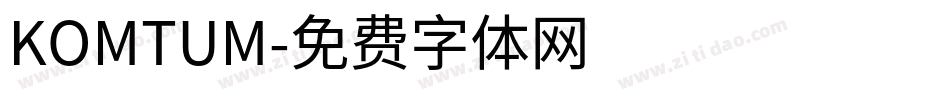 KOMTUM字体转换