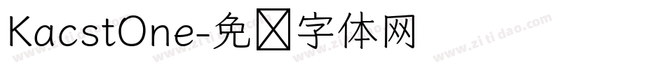 KacstOne字体转换