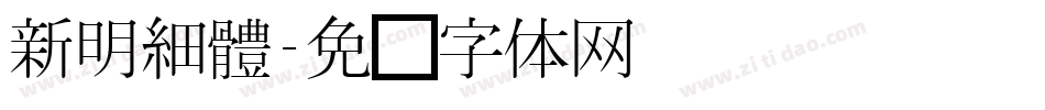 新明細體字体转换