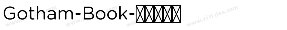 Gotham-Book字体转换