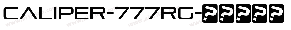 CALIPER-777RG字体转换