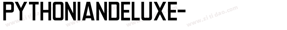 PythonianDeluxe字体转换