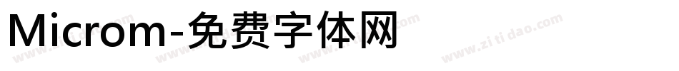 Microm字体转换