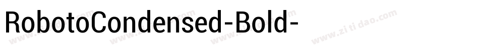 RobotoCondensed-Bold字体转换