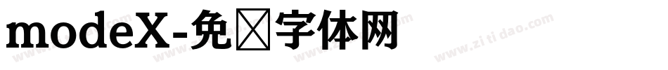 modeX字体转换