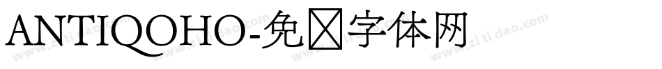 ANTIQOHO字体转换